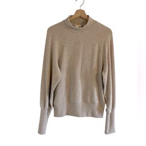 Maeve Anthropologie Mock Neck Sweater Women’s Size Small Soft Cozy Cream Oatmeal